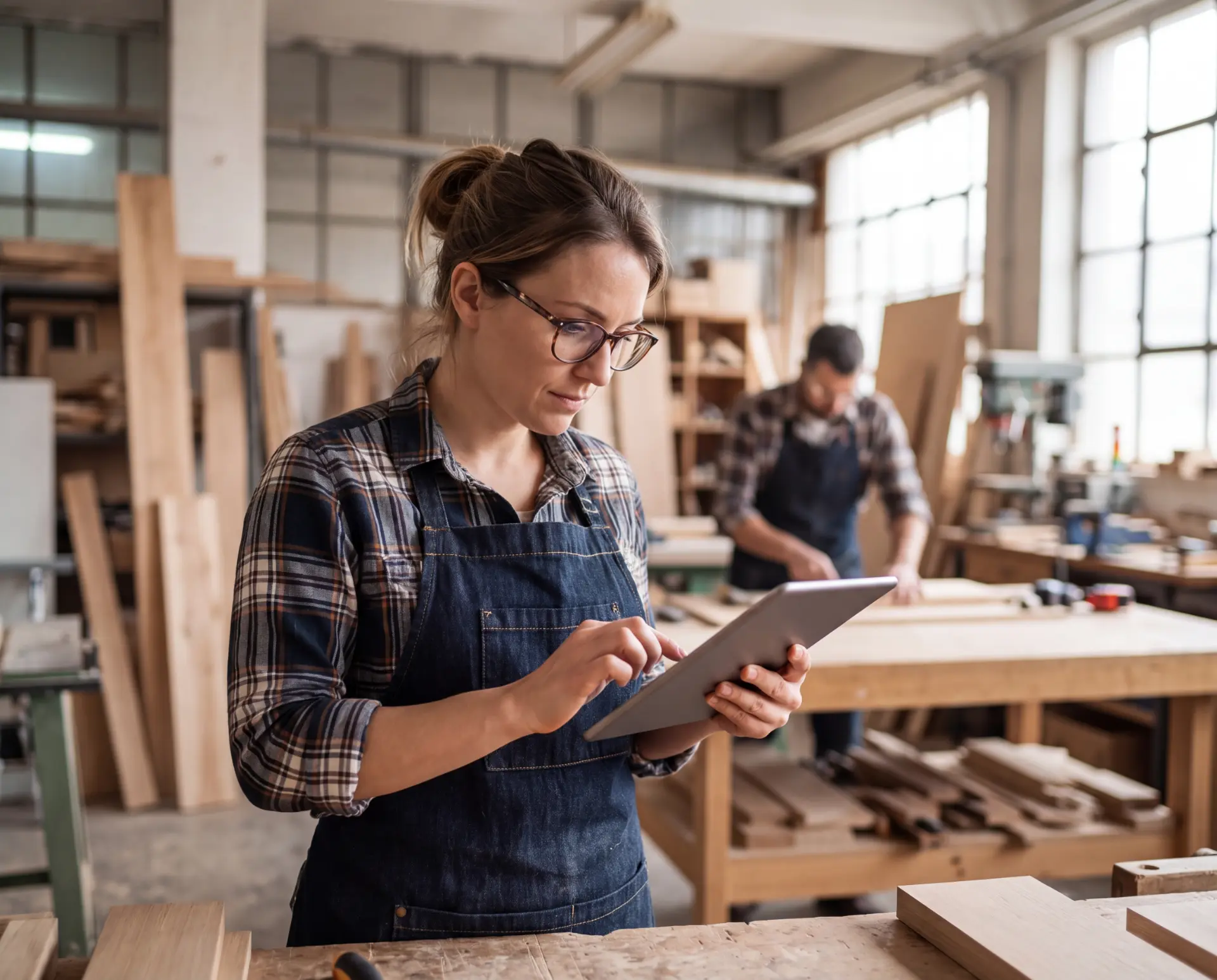 Handwerksbetrieb bei der Arbeit – Gewerbeversicherung in Kiel